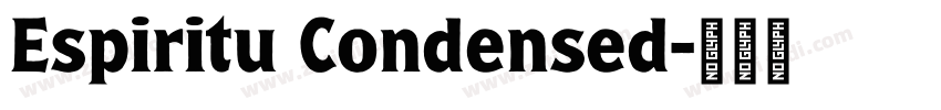 Espiritu Condensed字体转换
